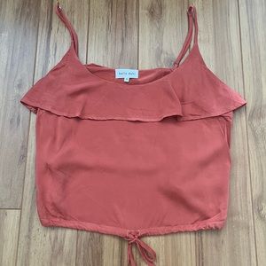 Bella Dahl Ruffled Crop Tank